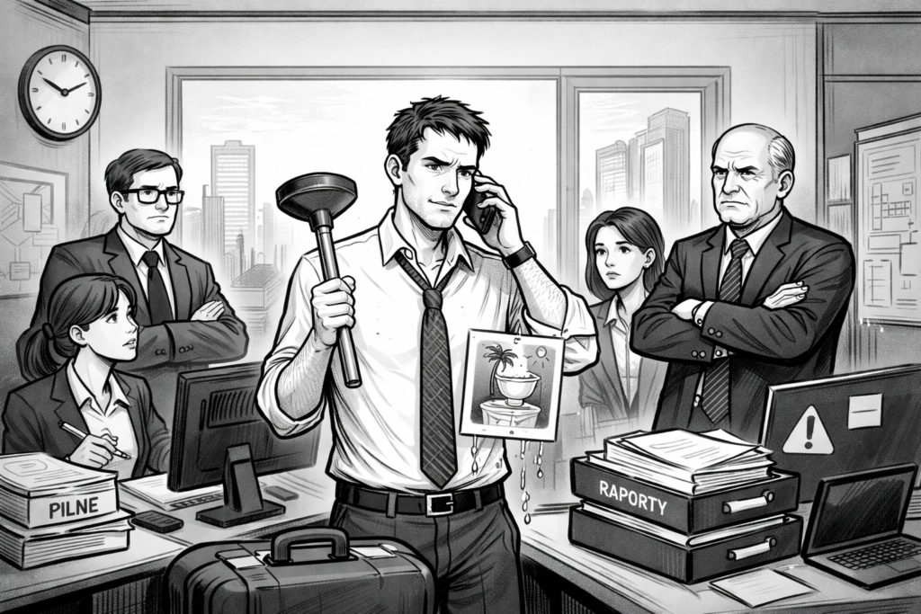 urlop na żądanie, którego pracownik portrzebuje przez awarię